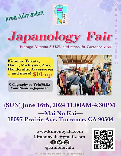 Sun. 06/16/2024 Japanology Fair in Torrance, CA