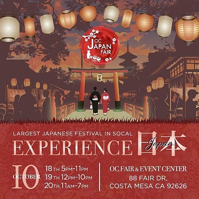 OC Japan Fair Fri, Sat, Sun, 10/18-20/2024