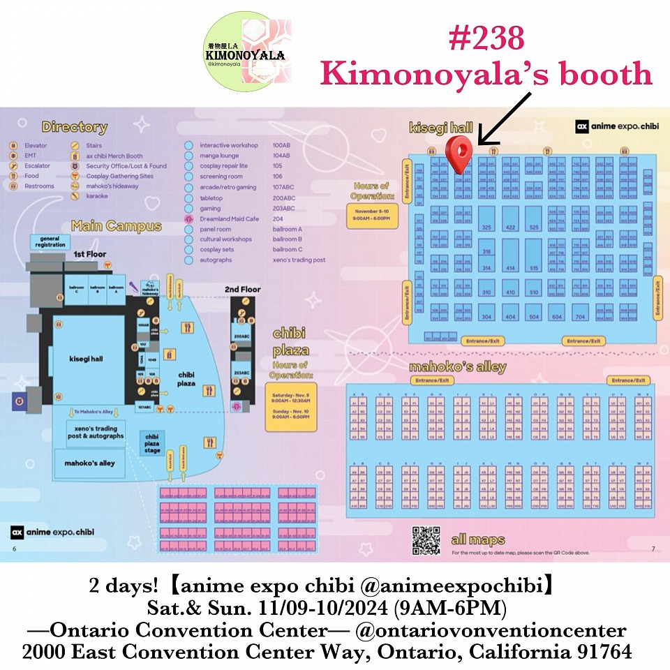 #238 Kimonoyala’s booth @ anime expo chibi